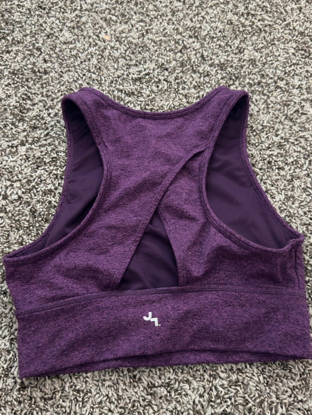JoyLab Deep Purple Cross-Back Sports Bra